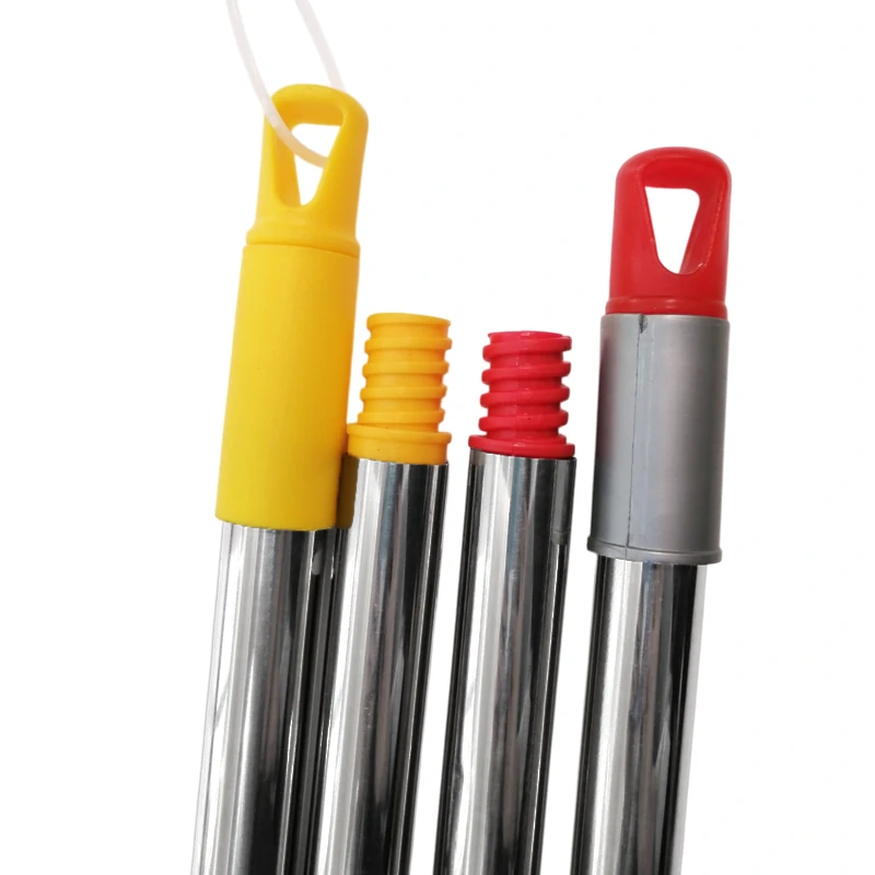 Heavy-Duty Stainless Steel Chrome Plated Broom Handle – Industrial Mop Stick with American Thread