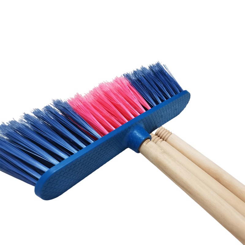 Eucalyptus Broom Handle 110cm Wooden Broom Stick with Dome End and Thread