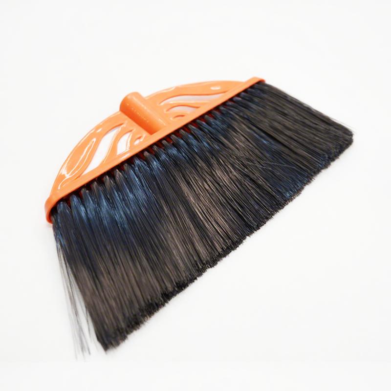 Fan-shaped Black Soft Bristle Plastic Broom Head Practical Tool for Household Cleaning Large Area Cleaning Special Tool
