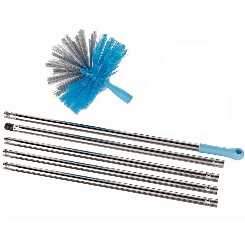 Stainless Steel Threaded Rod Mirror-polished Round Pipe Splicing Rod Mop Multi-section Broom Pipe